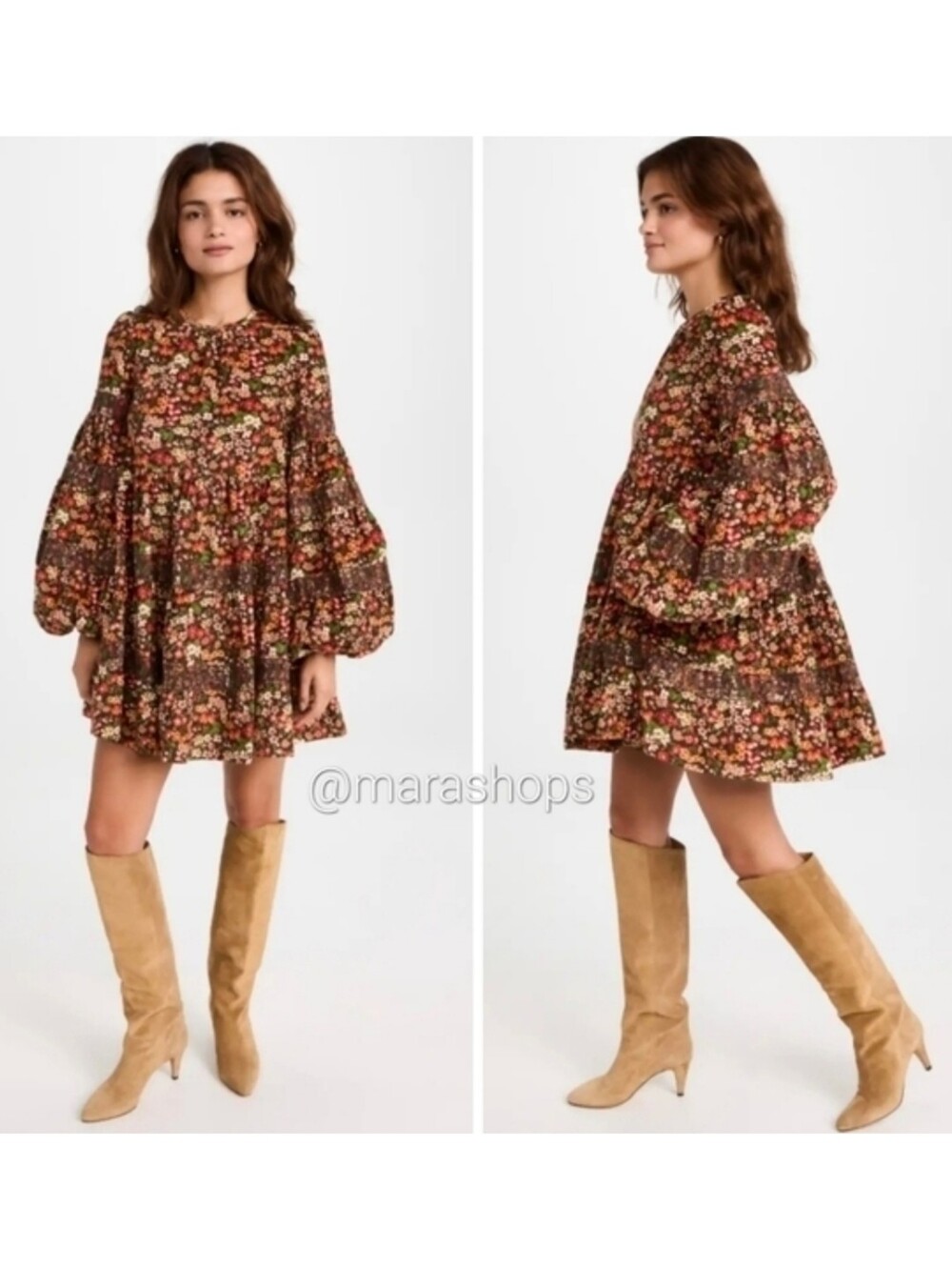byTiMo Floral Baby Cord Shift Dress